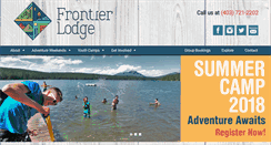 Desktop Screenshot of frontierlodge.ca